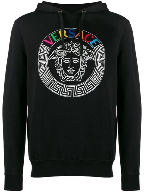 versace multicolor medusa logo hoodie|Versace Medusa t shirt men.